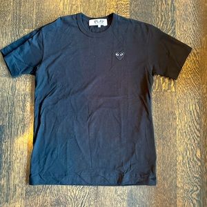 Comme de garçons’s play black T-shirt, size large